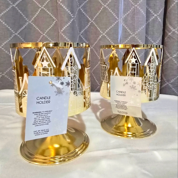 Holidays Candle Holders Set of 2 - Picture 3 of 6